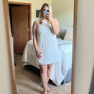 Calvin Klein White Dressy Lace Shift Dress